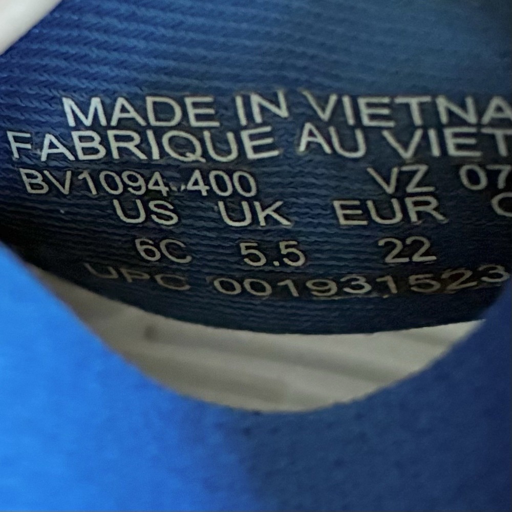 Nike Kawa Slide Strap Sandals Royal Blue Gray Baby Toddler Size 6C 6 - Picture 8 of 8